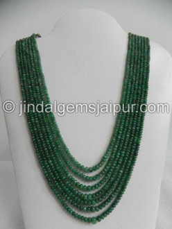 Emerald Plain Roundelle Beads